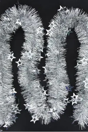 Certifié Guirlande de noel scintillante Etoile Argent