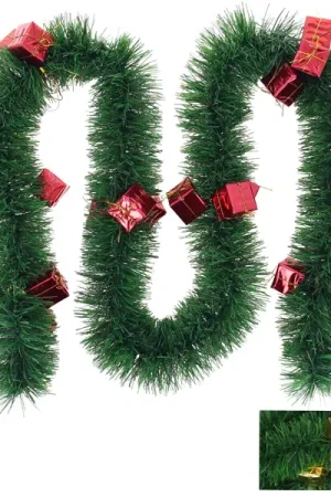 Guirlande de noel Verte avec Paquets Cadeaux Promotion Saisonnière