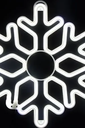 Silhouette lumineuse Néon Flocon de Neige Bon Plan