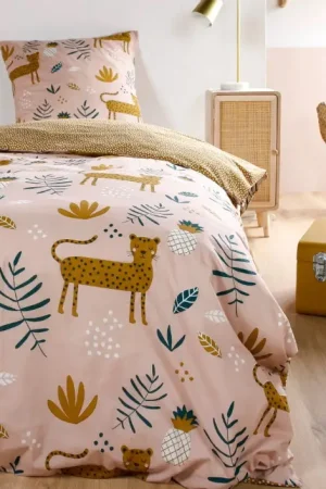Housse de couette Enfant 1 Personne Pink Jungle Quantité Limitée