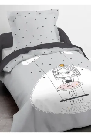 Housse de couette pas cher 1 personne Little Princesse Authentique