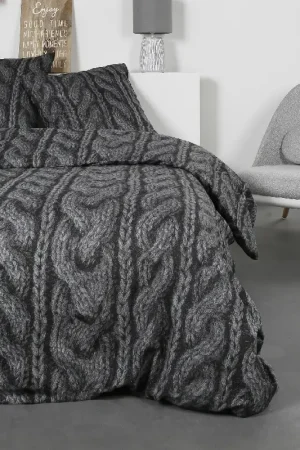 Acheter Direct Housse de couette flanelle 220x240 cm Tricot