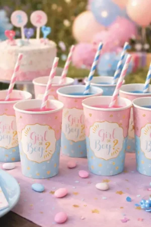 10 Gobelets en Carton Girl or Boy Nouveauté