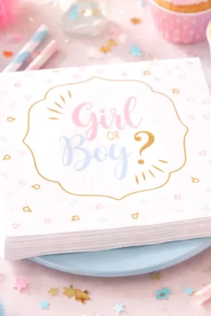 Seulement Aujourd'hui Serviette en papier Girl or Boy x 20 pièces