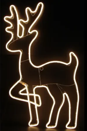 Pas Cher Renne lumineux Milky Blanc chaud