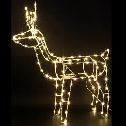 Quantité Limitée Renne lumineux pas cher 120 Nano LED Blanc chaud