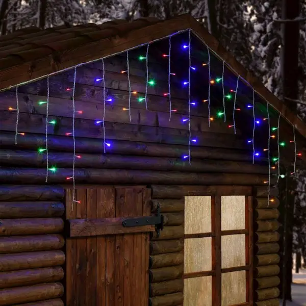 Acheter En Ligne Guirlande lumineuse stalactite 10 mètres 600LED Multicolore