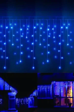 Offre Spéciale Guirlande lumineuse stalactite 10 mètres 600LED Bleue