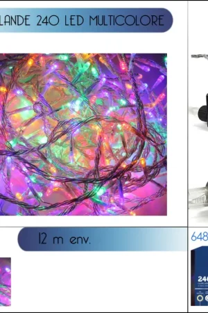 Offre Spéciale Guirlande lumineuse 240 LED Multicolore 12m