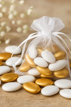 Prix Réduit Dragées Chocolat Assorti Blanc Et Or x 500gr