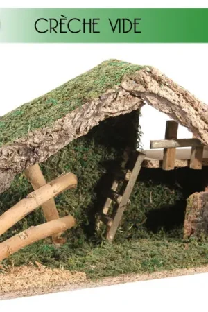 Nouveauté Grande Crèche de noel pas cher vide