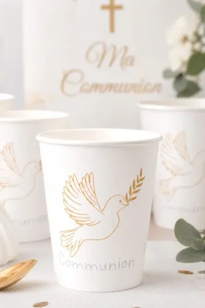 Gobelet en carton Communion x 10 pièces Nouveauté