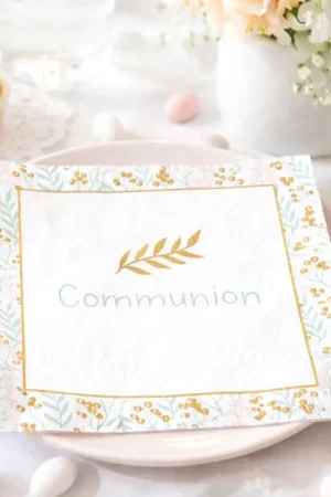 Seulement Aujourd'hui Serviette en papier Communion x 20 pièces