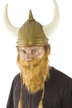 Barbe et Moustache de Vicking Roux Certifié