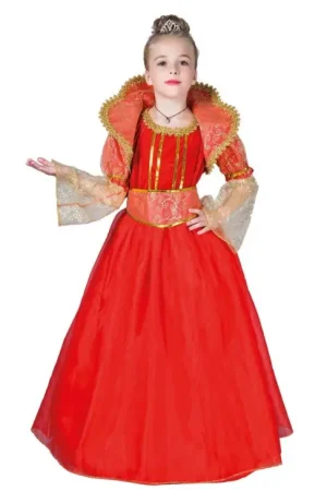 Nouveauté Déguisement Enfant Reine Rouge 10/12 Ans