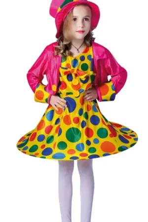 Déguisement Fille Clown 7/9 Ans Satisfait Ou Remboursé
