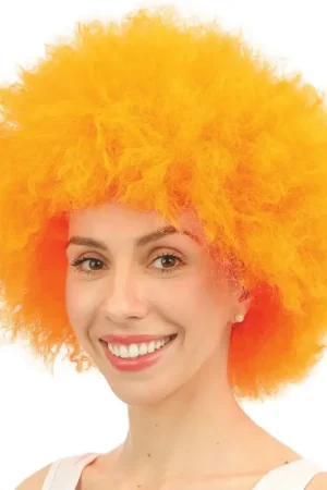 Perruque Afro Orange Commander Vite