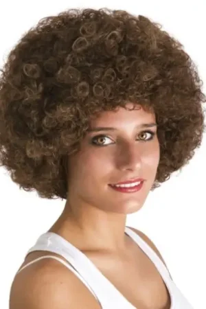Nouvelle Collection Perruque Déguisement Afro Marron