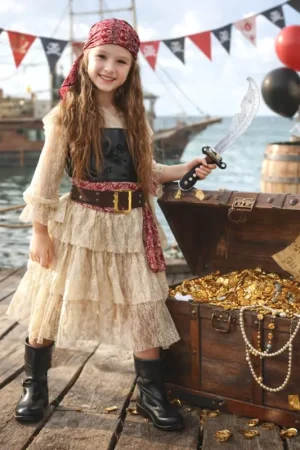 Acheter Direct Déguisement Fille Corsaire 7/9 Ans