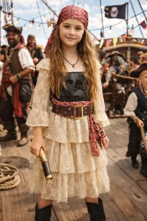 Costume Fille Corsaire 10/12 ans Usine Directe
