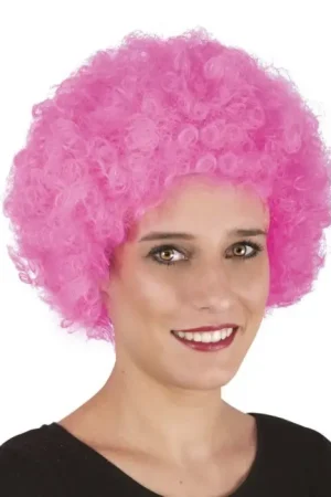 Offre Limitée Perruque Courte Frisée Rose
