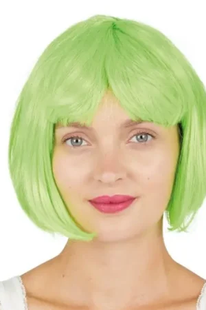 Haute Qualité Perruque Cabaret en Vert