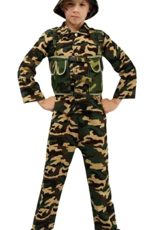 Déguisement Enfant Soldat Militaire 7/9 Ans Remise
