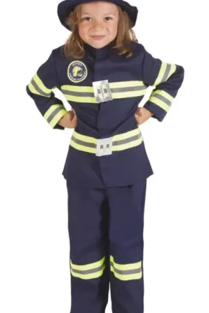 Commande En Gros Déguisement Enfant Pompier Bleu 5/6 Ans