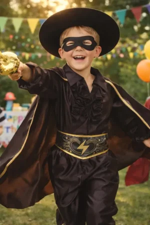 Authentique Déguisement Garçon Zorro 5/6 Ans