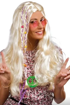 Meilleure Vente Perruque Hippie Lisse Blonde