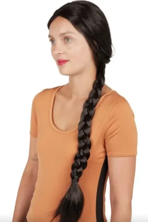 Perruque Tressée en Noir Offre Du Jour