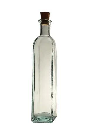 Vase en verre carré soliflore Bon Marché