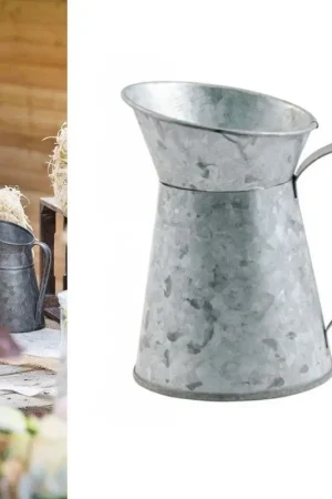 Centre de table Cruche a Lait Zinc Offre Exclusive