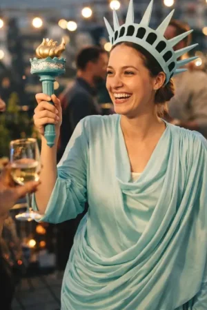Vente Directe Déguisement Femme Statue de la liberté L/XL