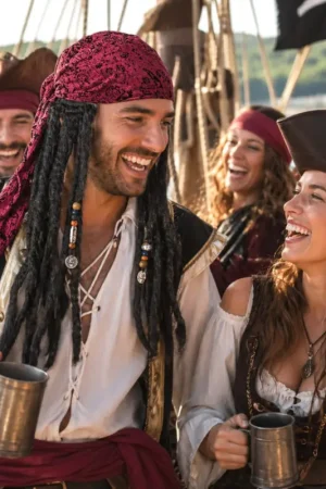 Perruque Pirate Noir Offre Limitée