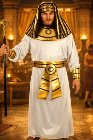 Déguisement Homme Pharaon Blanc L/XL Offre Limitée