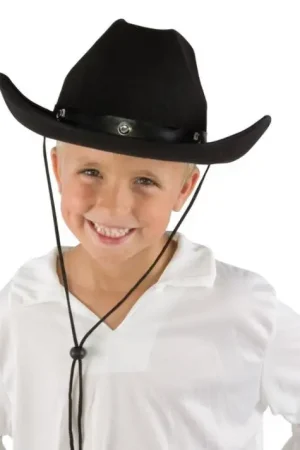 Acheter En Ligne Chapeau Feutre Cowboy Noir Enfant