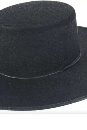 Chapeau Feutre Espagnol Noir Seulement Aujourd'hui