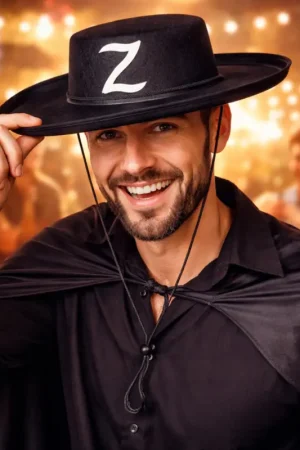 Jusqu'à Épuisement Des Stocks Chapeau Feutre Bandit Noir Adulte