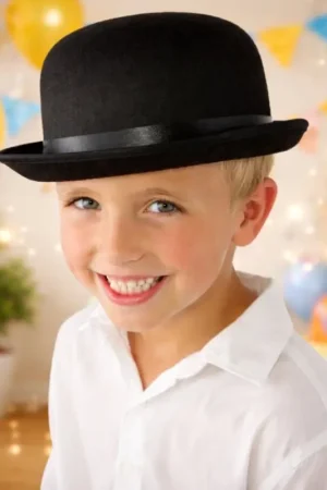 Chapeau Feutre Melon Noir Enfant Offre Du Jour