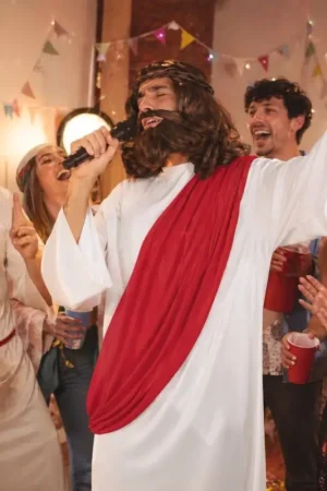 Quantité Limitée Déguisement Homme Chanteur Jésus L/XL