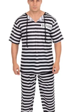 Authentique Déguisement Homme Bagnard S/M