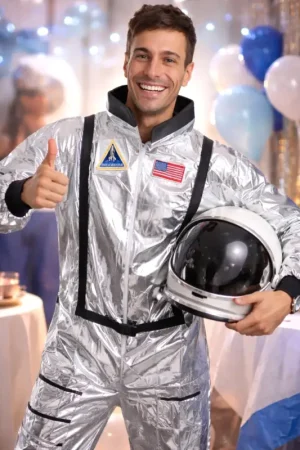 Déguisement Homme Astronaute Argent S/M Meilleure Vente