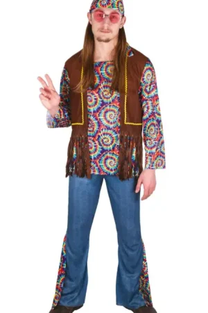Déguisement Homme hippie Psychédélique L/XL Pas Cher