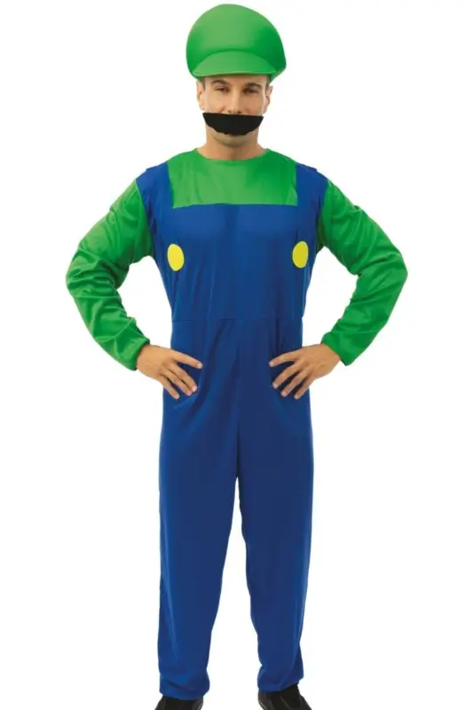 Prix Choc Déguisement Homme Plombier Vert L/XL
