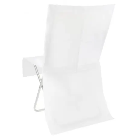 Lot de 24 Housses de chaise pas cher en tissu intissé Blanche Promotion Saisonnière