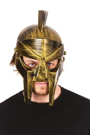 Casque de Gladiateur Noir Argent Quantité Limitée