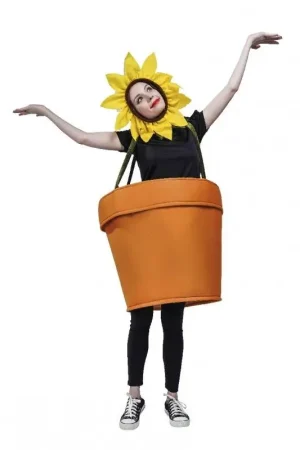 Déguisement Adulte Pot de Fleur Taille UNique Top Vente