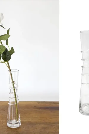 Prix Réduit Centre de table mariage vase vrillé 28cm