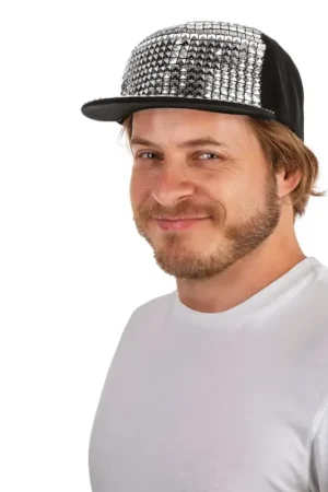 Satisfait Ou Remboursé Casquette Bling-Bling Argent